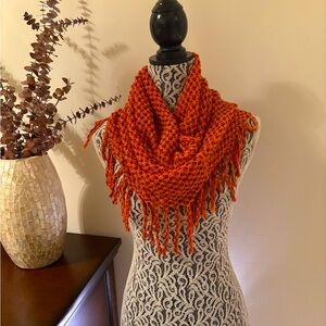 Beautiful Orange Infinity Scarf.
NWOT